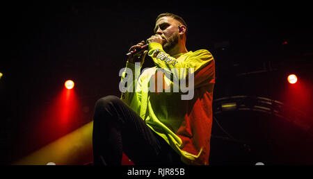 Fragen live bei o2 Victoria Warehouse Februar 2019 Stockfoto