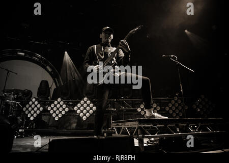 Fragen live bei o2 Victoria Warehouse Februar 2019 Stockfoto
