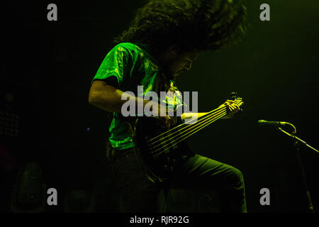 Fragen live bei o2 Victoria Warehouse Februar 2019 Stockfoto