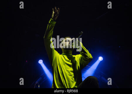 Fragen live bei o2 Victoria Warehouse Februar 2019 Stockfoto