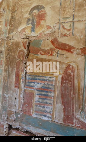 Abydos, eine der ältesten Städte des Alten Ägypten; König Ramses II. Stockfoto