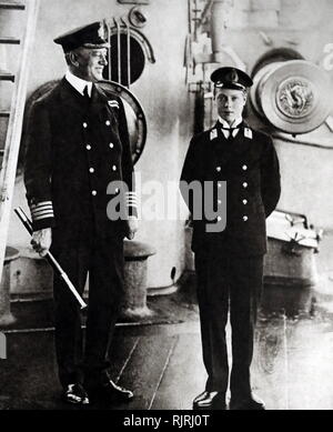 Die jungen Naval Kadett Prince Edward, später Edward VIII (1894-1972), König von Großbritannien und die Dominions des British Empire, und Kaiser von Indien Stockfoto