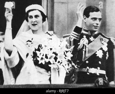 Prince George, Duke of Kent, Sohn von König George V und Königin Maria, auf seine Ehe mit der Prinzessin Marina 1934 Stockfoto