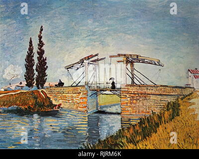 Die langlois Brücke bei Arles; 1888; von der niederländischen Künstler Vincent van Gogh (1853-1890). Lackiert, wenn Van Gogh in Arles gelebt, in Südfrankreich, stellen eine Verschmelzung von formalen und gestalterischen Aspekte. Van Gogh nutzt eine Perspektive, Rahmen, die er gebaut und in Den Haag verwendet präzise Linien und Winkel zu erstellen, wenn Perspektive schildern. Stockfoto