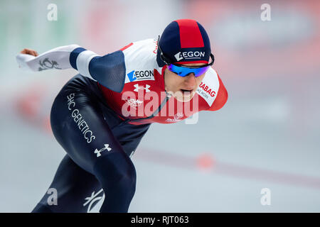 Inzell, Deutschland. 7. Feb 2019. ISU World Single Entfernungen Eisschnelllauf Meisterschaften 3000 m Martina Sablikova Credit: Orange Bilder vof/Alamy leben Nachrichten Stockfoto