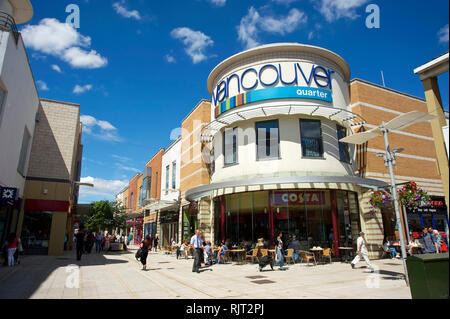 Vancouver Quartal Einkaufszentrum in King's Lynn, Norfolk, England, UK. Stockfoto