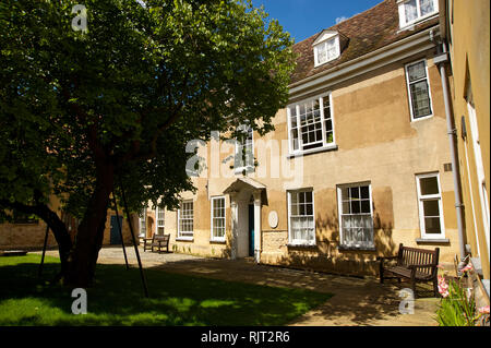 Innenhof des Thoresby Hochschule in King's Lynn, Norfolk, England, UK. Stockfoto