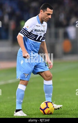 Rom, Italien. 08 Feb, 2019. Fußball Serie A Lazio vs Empoli, Rom, Italien, 07. Februar 2019 Im Bild Romulo Ph Fotograf01 Gutschrift: Unabhängige Fotoagentur/Alamy leben Nachrichten Stockfoto