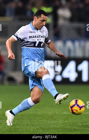 Rom, Italien. 08 Feb, 2019. Fußball Serie A Lazio vs Empoli, Rom, Italien, 07. Februar 2019 Im Bild Romulo Ph Fotograf01 Gutschrift: Unabhängige Fotoagentur/Alamy leben Nachrichten Stockfoto