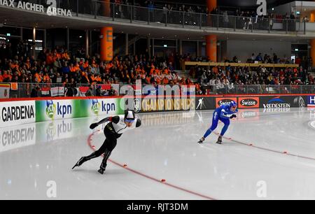 Eisschnelllauf: ISU World Single Entfernungen Eisschnelllauf Meisterschaften 2019 Am 7. Februar 2019 bei der Max Aicher Arena in Inzell, Deutschland. Ryosuke Tsuchiya auf 5000 meter Credit: Soenar Chamid/SCS/LBA/Alamy leben Nachrichten Stockfoto