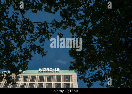Hannover, Deutschland. 28 Aug, 2017. Ein Gebäude von der Norddeutschen Landesbank (NordLB) ist am Georgsplatz befindet. Quelle: Stefan Jaitner/dpa/Alamy leben Nachrichten Stockfoto
