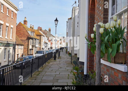 Alle Heiligen Straße, Hastings, East Sussex, Großbritannien Stockfoto