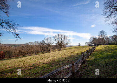 Felder in Nymans National Trust Property, Sussex Stockfoto