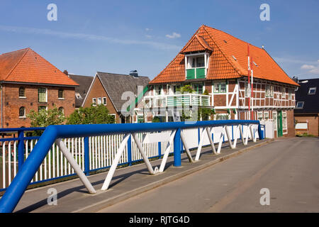 Stadtzentrum Estebruegge, Altes Land, Niedersachsen, Deutschland, Europa Stockfoto