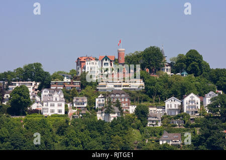 Ansicht der Suellberg im Stadtteil Blankenese in Hamburg, Deutschland, Europa Stockfoto