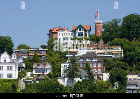 Ansicht der Suellberg im Stadtteil Blankenese in Hamburg, Deutschland, Europa Stockfoto