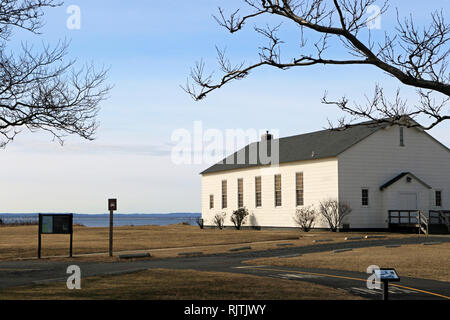 Sandy Hook Kapelle am Fort Hancock, Sandy Hook, New Jersey, USA Stockfoto