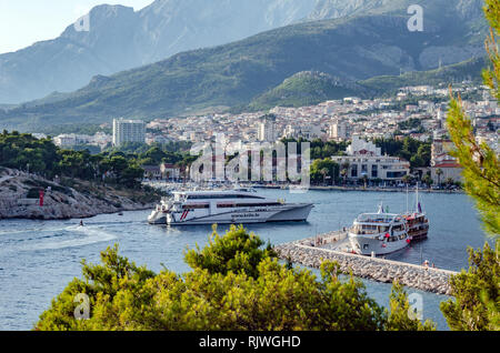 Makarska, Makarska Riviera, Kroatien Stockfoto