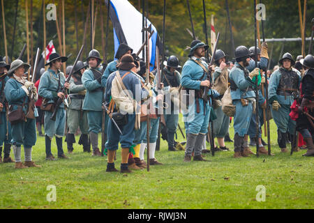 Historische Re-enactment der Englische Bürgerkrieg in Gloucester Sommer 2018 Stockfoto