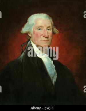George Washington (Vaughan portrait), Gemälde von Gilbert Stuart 1795 Stockfoto