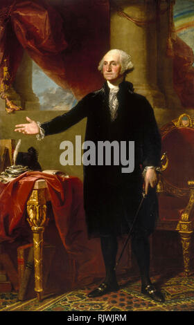 George Washington (The Lansdowne Portrait), Gilbert Stuart, 1796 Stockfoto