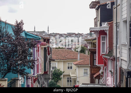 Altstadt von Istanbul, Türkei. Istanbul ist eine transkontinentale Stadt in Eurasien, beiderseits der Bosporus. Stockfoto