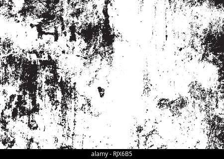 Schwarz und Weiß grunge städtische Textur Vektor mit kopieren. Abstrakte Abbildung Oberfläche Staub und grobe schmutzige Wand Hintergrund mit leeren Vorlage. D Stock Vektor