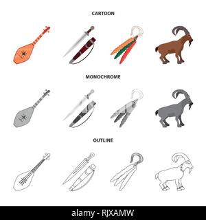 Vektor Design von Kultur und Sehenswürdigkeiten Logo. Sammlung von Kultur und Originalität vektor Symbol für das Lager. Stock Vektor