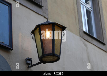 Street Light. Vintage street lamp Nahaufnahme Stockfoto
