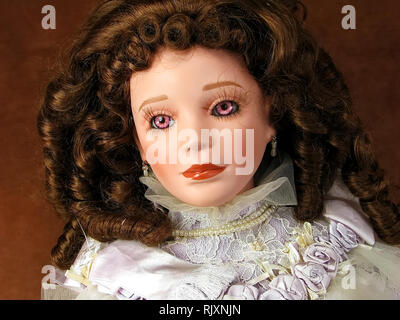 Vintage Collectible Die Welden Museum der Schönen collectibles Doll, Helene von Queen's Court. Stockfoto