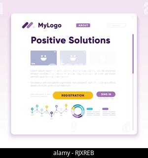 Ui-Dashboard. Ux App Kit mit finance Diagramme Stock Vektor