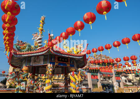 Chiang Mai, Thailand - Januar 25, 2019: Samakkee Charity Foundation Chinses Tempel in Chiang Mai, Thailand Stockfoto