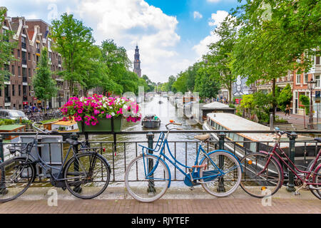 Idyllische Amsterdam Stockfoto