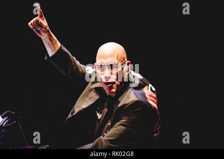 Los Angeles, Ca, USA. 7 Feb, 2019. Mike Garson an einem Bowie Feier im Orpheum Theater in Los Angeles, Kalifornien am 13. Januar 2019. Quelle: Steve Rose/Medien Punch/Alamy leben Nachrichten Stockfoto