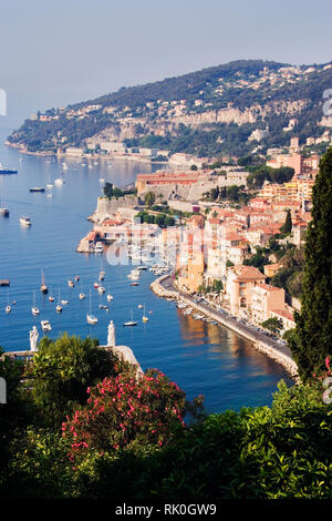 Seaside Town von Villefranche Sur Mer in Südfrankreich Stockfoto