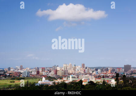 Wolke über Durban von der Berea gesehen Stockfoto