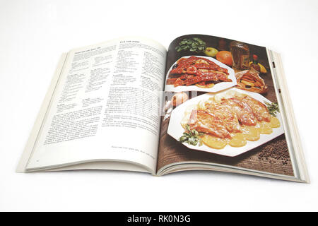 Jahrgang der St. Michael alle Farbe Kochbuch von Jeni Wright Stockfoto