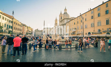 Piazza Navona in Rom, Italien Stockfoto