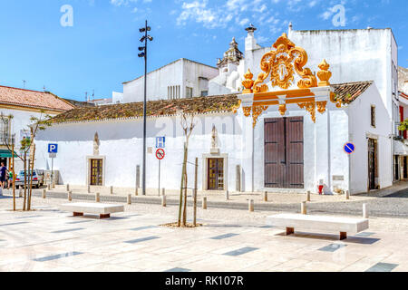 Das historische Zentrum von Lagos, der Sklavenmarkt, heute ein Museum, Algarve, Portugal. Stockfoto