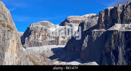 Piz Boe der Sellagruppe, Dolomiten, Trentino, Italien Stockfoto