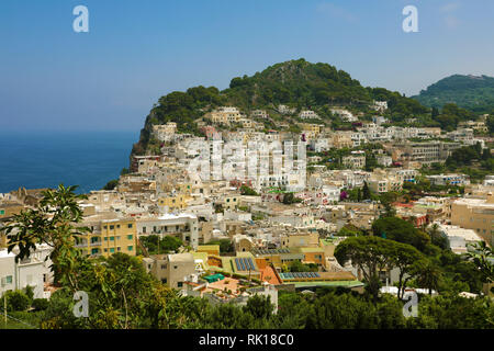 Panorama der Insel Capri, Italien Stockfoto