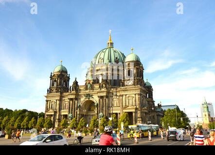 BERLIN, DEUTSCHLAND - 21. JUNI 2017: Berliner Dom auch als Evangelischen Obersten Pfarr- und Stiftskirche in Berlin bekannt Stockfoto