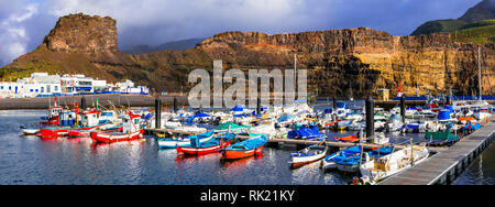 Schöne Puerto de las Nieves, Panoramaaussicht, Gran Canaria, Spanien. Stockfoto