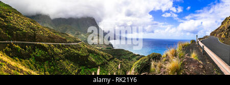 Beeindruckende Vulkanlandschaft in Gran Canaria, Spanien. Stockfoto