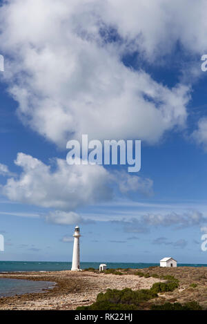 Historische demütigen Point Lighthouse auf Spencer Gulf in der Nähe von Whyalla Eyre Peninsula South Australia Stockfoto