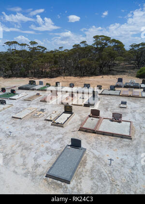 Historische Friedhof an Kyancutta Eyre Highway South Australia Stockfoto