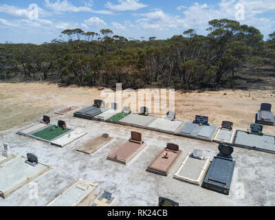 Historische Friedhof an Kyancutta Eyre Highway South Australia Stockfoto