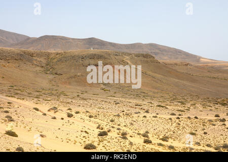 Wüste auf Lanzarote in der Nähe von Strand Playa Papagayo, Kanarische Inseln Stockfoto