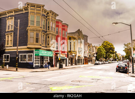 Haight Nachbarschaft Stockfoto