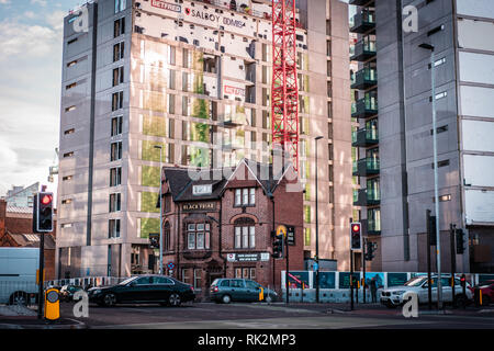 Manchester, England, Vereinigtes Königreich. August 20 2018: Street Art im regnerischen manchster Stockfoto